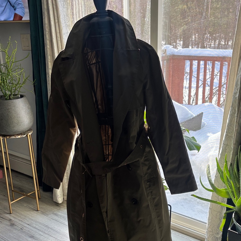 Avec Les Filles Deep Brown Trench Coat